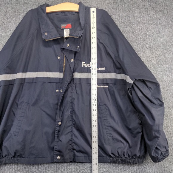 Red Kap Men's FedEx White Glove Services Uniform Jacket Blue Size XXL - Picture 10 of 12